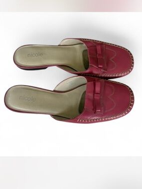 Cider Pink Slip-On Bow Mule Loafers